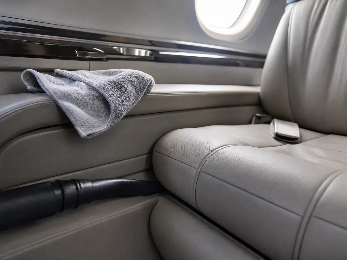 Aircraft seat and cabin detailing — Scarabbodyworks Detailing in Austin, TX