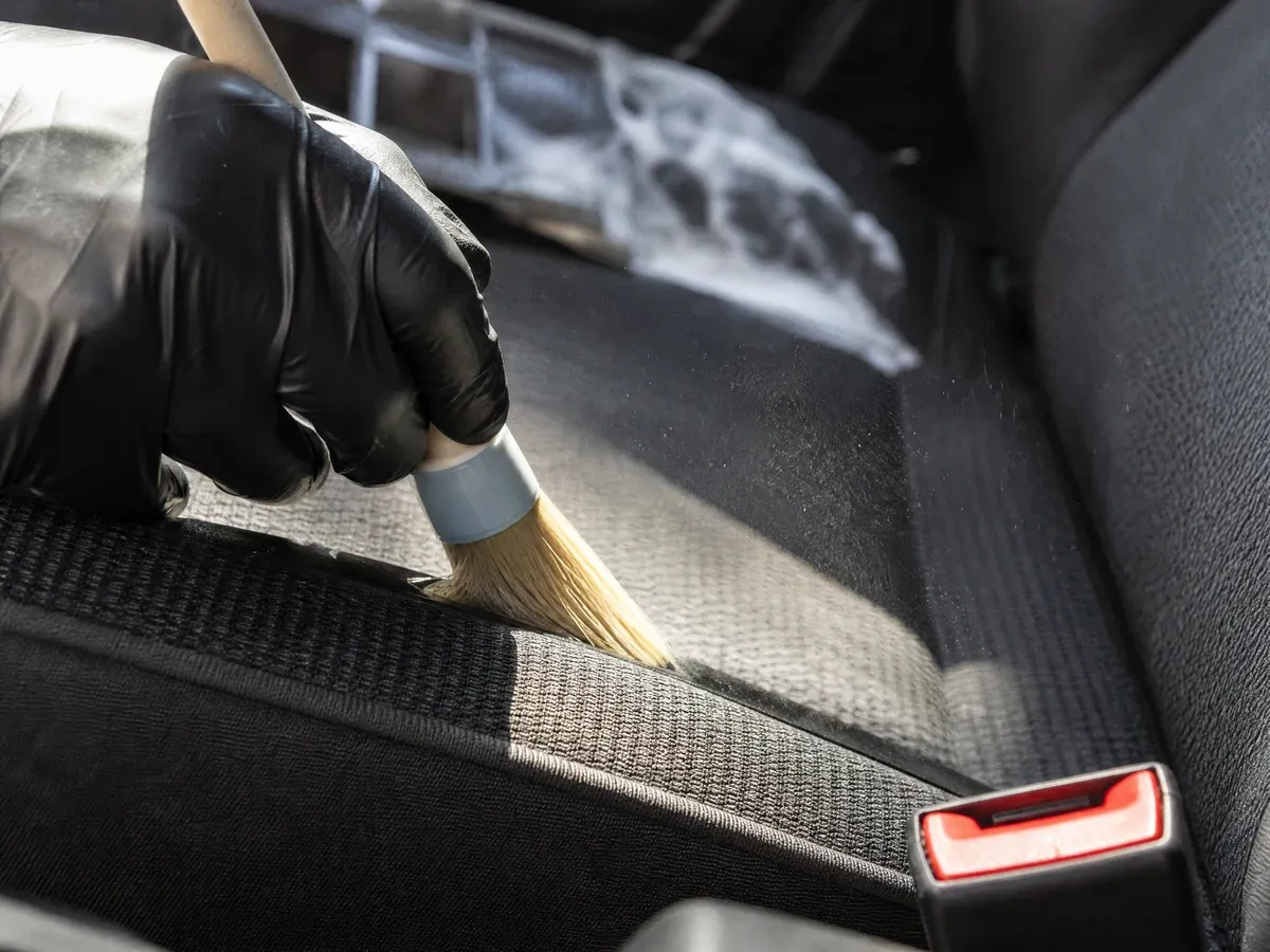 Clean vehicle interior after detailing