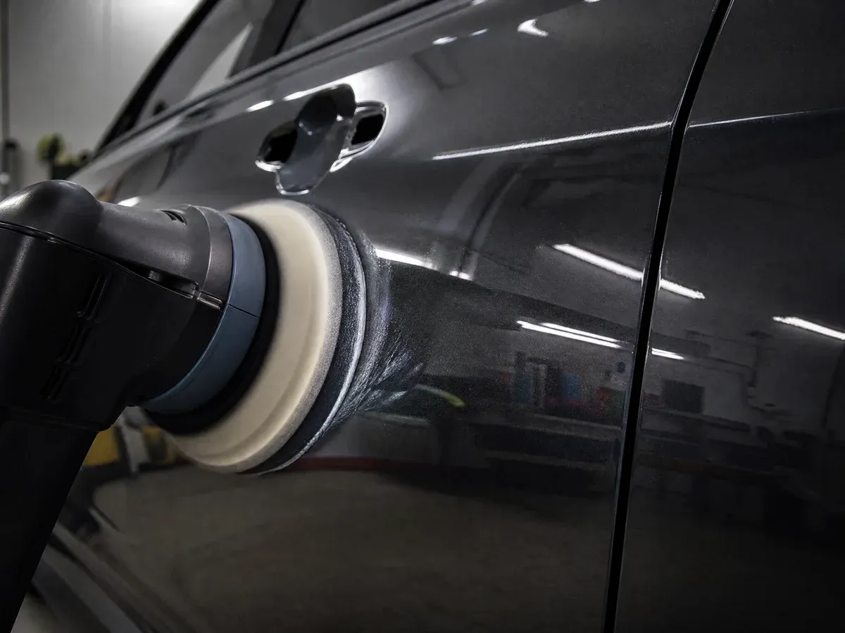 Finished panel with restored gloss — Scarabbodyworks Detailing in Austin, TX