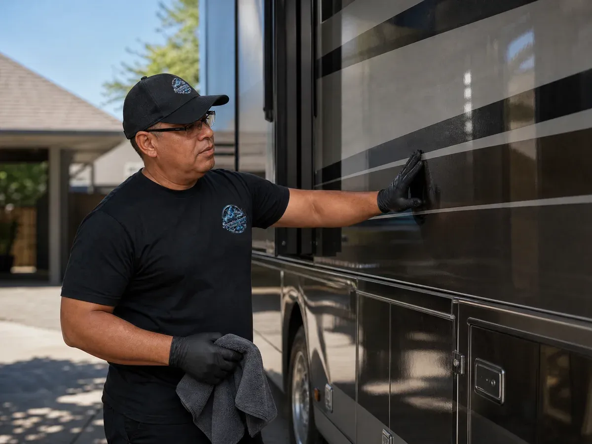 Freshly detailed RV — Scarabbodyworks Detailing in Austin, TX